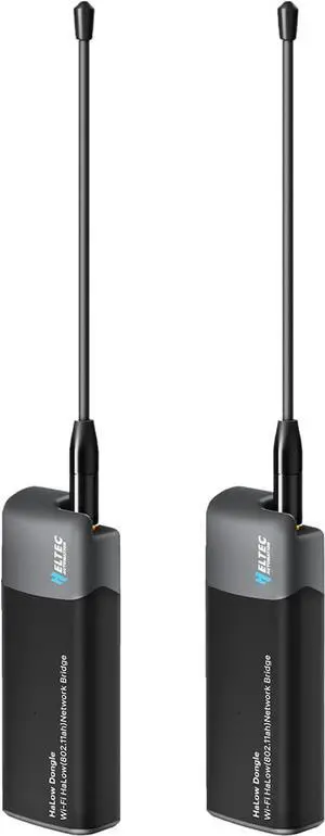 WiFi HaLow Point to Point Wireless Bridge, 802.11ah Sub-1GHz 1~2km Long Range WiFi Bridge for PtP/PtMP IoT & Network Bridging, Plug & Play Wireless Access Point Dongle V2(27 dBm) WiFi HaLow Point to Point Wireless Bridge, 802.11ah Sub-1GHz 1~2km Long Range WiFi Bridge for PtP/PtMP IoT & Network Bridging, Plug & Play Wireless Access Point Dongle V2(27 dBm)