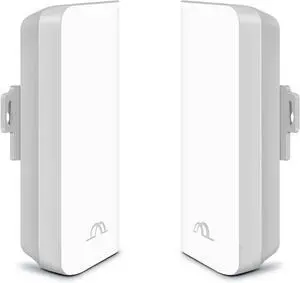 Wireless Bridge Point to Point Outdoor WiFi, 5.8GHz 1KM Network Expansion Kit for PtP/PtMP Bridge with Dual 100Mbps, Long Range High Speed for Network Extend, PoE Adapter, IP65 Waterproof Wireless Bridge Point to Point Outdoor WiFi, 5.8GHz 1KM Network Expansion Kit for PtP/PtMP Bridge with Dual 100Mbps, Long Range High Speed for Network Extend, PoE Adapter, IP65 Waterproof