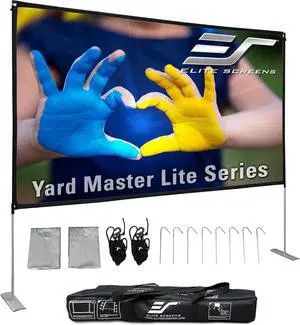 Elite Screens Yard Master Lite, 125-inch Outdoor Projector Screen 16:9 Double Sided Wrinkle-Free Foldable Portable Indoor Movie Projection Screen, Elite Screens Yard Master Lite, 125-inch Outdoor Projector Screen 16:9 Double Sided Wrinkle-Free Foldable Portable Indoor Movie Projection Screen,