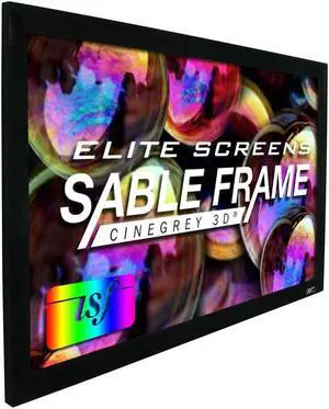 Elite Screens 120-Inch ALR Projector Screen 16:9 Ceiling & Ambient Light Rejecting, Fixed Frame Wall Mounted, ISF-Certified CineGrey 3D for Home Theater, Standard Throw Projectors, ER120DHD3 Elite Screens 120-Inch ALR Projector Screen 16:9 Ceiling & Ambient Light Rejecting, Fixed Frame Wall Mounted, ISF-Certified CineGrey 3D for Home Theater, Standard Throw Projectors, ER120DHD3