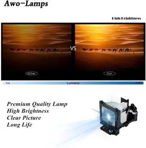AWO RLU-150-001 Replacement Lamp with Housing for VIEWSONIC PJ500-1 PJ500-2 PJ501 PJ501-1 PJ520 PJ560 PJ560DC PJ650 VS11990 Projectors AWO RLU-150-001 Replacement Lamp with Housing for VIEWSONIC PJ500-1 PJ500-2 PJ501 PJ501-1 PJ520 PJ560 PJ560DC PJ650 VS11990 Projectors