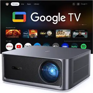 HAPPRUN 3000 ANSI Lumens Outdoor Projector with Official Google TV, 4K Supported Smart Movie Projector, Dolby Audio, Auto Focus & Keystone, WiFi 6 and Bluetooth for Indoor & Outdoor Movies,Black HAPPRUN 3000 ANSI Lumens Outdoor Projector with Official Google TV, 4K Supported Smart Movie Projector, Dolby Audio, Auto Focus & Keystone, WiFi 6 and Bluetooth for Indoor & Outdoor Movies,Black
