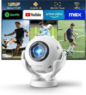 Magcubic HY320F Smart Projector, Native 1080P 4K Support, WiFi 6 & Bluetooth 5.4, 400 ANSI, Android 14, Electric Focus Short Throw, Portable Mini Projector for Home Theater Outdoor Movie Gaming Magcubic HY320F Smart Projector, Native 1080P 4K Support, WiFi 6 & Bluetooth 5.4, 400 ANSI, Android 14, Electric Focus Short Throw, Portable Mini Projector for Home Theater Outdoor Movie Gaming