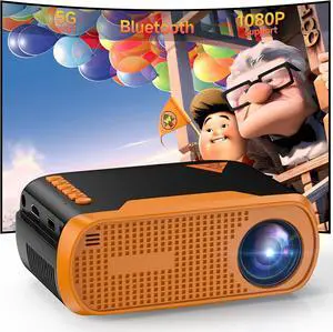 Mini Video Projector with WiFi Bluetooth, Native 1080P Portable Movie Projector, Compatible with SmartPhone, TV Stick, PS5, Laptop HDMI USB for Home Theater Indoor Outdoor Movies Mini Video Projector with WiFi Bluetooth, Native 1080P Portable Movie Projector, Compatible with SmartPhone, TV Stick, PS5, Laptop HDMI USB for Home Theater Indoor Outdoor Movies