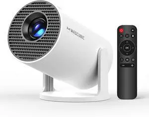 Magcubic Mini Projector with WiFi6 and Bluetooth5.4, 4K Support Smart Portable Proyector, Andriod 14 & 200ANSl & AutoKeystone, 180° Rotation & 720P Native HY300Pro for Bedroom Home Outdoor Cinema Magcubic Mini Projector with WiFi6 and Bluetooth5.4, 4K Support Smart Portable Proyector, Andriod 14 & 200ANSl & AutoKeystone, 180° Rotation & 720P Native HY300Pro for Bedroom Home Outdoor Cinema