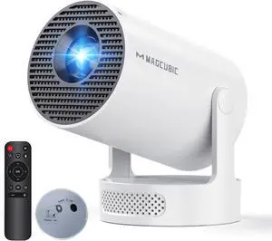 Magcubic 2025 Upgraded Mini Projector 4K support with WiFi 6 and Bluetooth 5.4, 5w Soundbase Speaker, Portable Projecteur with Auto Vertical Keystone 180° Rotatable Lens Cap for Movie Home HY300Pro+ Magcubic 2025 Upgraded Mini Projector 4K support with WiFi 6 and Bluetooth 5.4, 5w Soundbase Speaker, Portable Projecteur with Auto Vertical Keystone 180° Rotatable Lens Cap for Movie Home HY300Pro+
