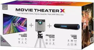 iLIVE Projector Pop Up Movie Theatre Kit Black iLIVE Projector Pop Up Movie Theatre Kit Black