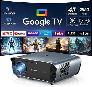 2550 ANSI Daytime Google TV Projector 4K Ultra HD for Home/Outdoor Movie 2550 ANSI Daytime Google TV Projector 4K Ultra HD for Home/Outdoor Movie