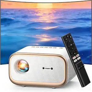VIZONY 1080P Smart Projector with WiFi Bluetooth, Built-in 300+ Apps with Netflix/YouTube/ Prime Video Apps, Auto Focus+Keystone, Full-Sealed Optical Engine, Portable Mini Indoor Outdoor VIZONY 1080P Smart Projector with WiFi Bluetooth, Built-in 300+ Apps with Netflix/YouTube/ Prime Video Apps, Auto Focus+Keystone, Full-Sealed Optical Engine, Portable Mini Indoor Outdoor