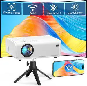 Auking 2000ANSI 4K Outdoor Projector with WiFi and Bluetooth, 6D/4P Keystone, 50% Zoom, 300" Movie Projector for Laptop/HDMI/USB/TV Box/Android/iOS Auking 2000ANSI 4K Outdoor Projector with WiFi and Bluetooth, 6D/4P Keystone, 50% Zoom, 300" Movie Projector for Laptop/HDMI/USB/TV Box/Android/iOS