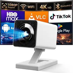 Built-in APPSMini Projector With Wifi And Bluetooth, 1080P 4K Support Portable Projector, Movie Projector for Bedroom, Compatible with Smartphones/TV Stick/iPad/PS5/Laptop/HDMI/USB Built-in APPSMini Projector With Wifi And Bluetooth, 1080P 4K Support Portable Projector, Movie Projector for Bedroom, Compatible with Smartphones/TV Stick/iPad/PS5/Laptop/HDMI/USB