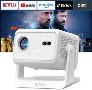 Officially-Licensed APP & 3000 ANSI4K Mini Outdoor Projector with WiFi and Bluetooth, VOPLLS Portable Smart Movie Wireless TV Slide Projector for Slides and Negatives Officially-Licensed APP & 3000 ANSI4K Mini Outdoor Projector with WiFi and Bluetooth, VOPLLS Portable Smart Movie Wireless TV Slide Projector for Slides and Negatives