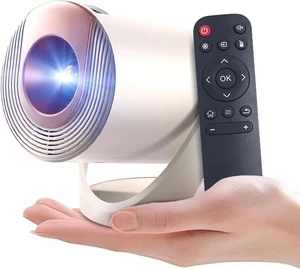 Mini Projector with WiFi and Bluetooth & Android 4K Protable Smart Projector Auto Vertical Keystone Compatible with HDMI/Smartphone/USB for Movie/Gaming Mini Projector with WiFi and Bluetooth & Android 4K Protable Smart Projector Auto Vertical Keystone Compatible with HDMI/Smartphone/USB for Movie/Gaming
