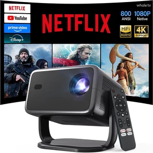 Smart Projector with Netflix, Officially Licensed Apps & Native 1080P X6Pro Smart Projector with Netflix, Officially Licensed Apps & Native 1080P X6Pro