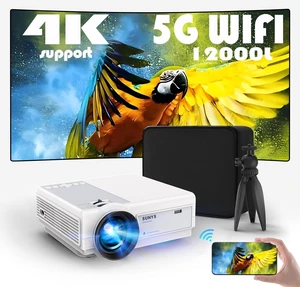 Mini Projector with WiFi Android Systerm , 12000L Native 1080P HD Projector 4K Supported, Portable Phone Projector for Android and IOS, HDMI/USB/PC/TV Stick/Switch Supported (White) Mini Projector with WiFi Android Systerm , 12000L Native 1080P HD Projector 4K Supported, Portable Phone Projector for Android and IOS, HDMI/USB/PC/TV Stick/Switch Supported (White)