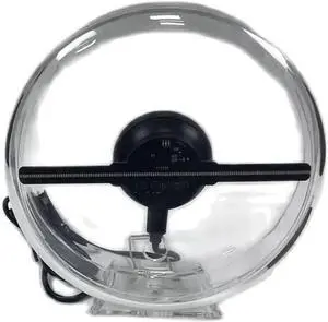 14cm/5.5in 3D Hologram Fan With Transparent Cover Ornament 128 LED Holographic Advertising Machine Christmas Simple Management 14cm/5.5in 3D Hologram Fan With Transparent Cover Ornament 128 LED Holographic Advertising Machine Christmas Simple Management