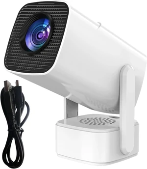 Mini Projector, P30MAX 4K Portable Projector with Electric Focus, WiFi 6, Android 13, 5G Wireless, 270° Rotation, Supports Power Bank, White, 9.2 x 3.7 in / 23.3 x 9.4 cm Mini Projector, P30MAX 4K Portable Projector with Electric Focus, WiFi 6, Android 13, 5G Wireless, 270° Rotation, Supports Power Bank, White, 9.2 x 3.7 in / 23.3 x 9.4 cm