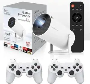 Arcade Vision game projector with controllers, Gaming Video 2-IN-1 4K Projector Built in 30,000+ Retro Games Gifts for Men/Teens/Kids Arcade Vision game projector with controllers, Gaming Video 2-IN-1 4K Projector Built in 30,000+ Retro Games Gifts for Men/Teens/Kids