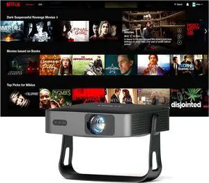 Thinnest 2.4" Smart Mini Projector with WiFi and Bluetooth, Auto Focus & Keystone Portable Outdoor Projector, VOPLLS Home Movie Projector Thinnest 2.4" Smart Mini Projector with WiFi and Bluetooth, Auto Focus & Keystone Portable Outdoor Projector, VOPLLS Home Movie Projector