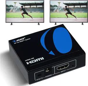 UltraHD 4K @ 60 Hz 1 x 2 HDMI Splitter 1 in 2 Out (2 Port) 4:4:4 8-bit - Does Not Bypass HDCP, 18 Gbps, 4K HDMI Splitter UltraHD 4K @ 60 Hz 1 x 2 HDMI Splitter 1 in 2 Out (2 Port) 4:4:4 8-bit - Does Not Bypass HDCP, 18 Gbps, 4K HDMI Splitter