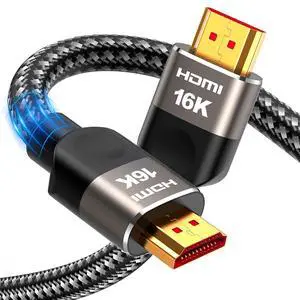 16K 8K HDMI Cable 2.2 5FT, Next-Gen 96Gbps Ultra High Speed 16K 8K HDMI Cable 2.2 5FT, Next-Gen 96Gbps Ultra High Speed