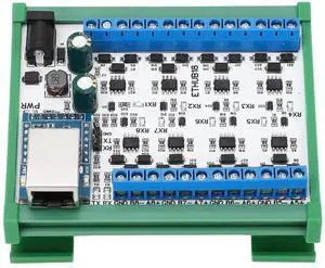 RJ45 to 8 RS485 Hub Converter with Overvoltage Protection, Adjustable Baud Rate, DC7-30V for Security Monitoring & Home Automation (with Housing) RJ45 to 8 RS485 Hub Converter with Overvoltage Protection, Adjustable Baud Rate, DC7-30V for Security Monitoring & Home Automation (with Housing)