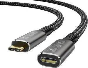USB4 8K Cable 4 Compatible USB 4 t2y>pe-c Male to Female Extension Cable Ultra HD 8K@60Hz 100W(0.5m) USB4 8K Cable 4 Compatible USB 4 t2y>pe-c Male to Female Extension Cable Ultra HD 8K@60Hz 100W(0.5m)