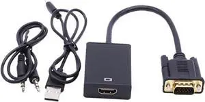 V/GA to HDMI-Compatible Cord Converter for P;S/4 Tv Box Aux Splitter Display Port Projector Television Extender Adapter(Type 1) V/GA to HDMI-Compatible Cord Converter for P;S/4 Tv Box Aux Splitter Display Port Projector Television Extender Adapter(Type 1)