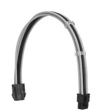 Wen ST Fm-NP6P PCI-E 6Pin Power Extension Cable for Motherboard/GPU 6 Pin 18AWG Combination Color Extension Cables with Comb(Black - Silver) Wen ST Fm-NP6P PCI-E 6Pin Power Extension Cable for Motherboard/GPU 6 Pin 18AWG Combination Color Extension Cables with Comb(Black - Silver)