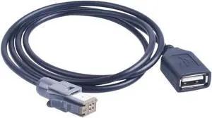 Car Aux Audio Input Media Data Wire Plug to USB Adapter Conector for NHZN-W60G NHZN-X61G Car Aux Audio Input Media Data Wire Plug to USB Adapter Conector for NHZN-W60G NHZN-X61G