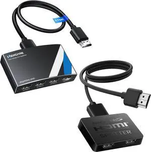 HDMI Splitter4K@60Hz 1 in 4 Out +1x2 HDMI Splitter HDMI Splitter4K@60Hz 1 in 4 Out +1x2 HDMI Splitter