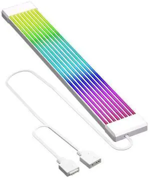 5V PC RGB GPU Cable 8/24PIN Motherboard Power Extension Cable ARGB Motherboard Cable for Computer Power Supply(White x8) 5V PC RGB GPU Cable 8/24PIN Motherboard Power Extension Cable ARGB Motherboard Cable for Computer Power Supply(White x8)