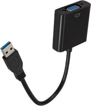USB 3.0 to VGA Adapter Video Graphic Card Display External Cable Adapter Male USB 3.0 to Female VGA Connector for PC HDTV 1080P USB 3.0 to VGA Adapter Video Graphic Card Display External Cable Adapter Male USB 3.0 to Female VGA Connector for PC HDTV 1080P