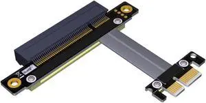 PCIE 3.0 X1 to X8 Turn 180 Degree Splint Vertical Extension Cables Support Ssd Card USB Card Network Card (40CM) PCIE 3.0 X1 to X8 Turn 180 Degree Splint Vertical Extension Cables Support Ssd Card USB Card Network Card (40CM)