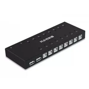 4/8/16-Port Multi Open USB Synchronizer/Sharer - USB Keyboard Mouse Sync Controller, KVM Switch/Distributor, for Game Tudios, Security/Stock Market Surveillance, Offices(16 Ports) 4/8/16-Port Multi Open USB Synchronizer/Sharer - USB Keyboard Mouse Sync Controller, KVM Switch/Distributor, for Game Tudios, Security/Stock Market Surveillance, Offices(16 Ports)