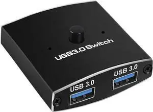Two-Way USB 3.0 Switch Switcher Selector 2 in 1 Out A Hub Hosts Computer Laptop PC Accessories Share Printer Sharing(Switch No USB Cable) Two-Way USB 3.0 Switch Switcher Selector 2 in 1 Out A Hub Hosts Computer Laptop PC Accessories Share Printer Sharing(Switch No USB Cable)
