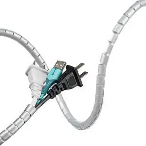 Cuttable Gray Cable Protector, 360° Coverage, Ideal for Cable Management in Homes and Offices, Protects Against Pet Chewing(10m/32.8ft) Cuttable Gray Cable Protector, 360° Coverage, Ideal for Cable Management in Homes and Offices, Protects Against Pet Chewing(10m/32.8ft)
