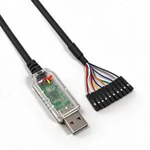C232HD-EDHSP-0 USB2.0 Hi-Speed USB to UART Serial Cables 5.0V FT232H Chip Pitch 2.54MM 10P Headers Compatible with Windows 11 10 8 7 Linux MAC OS(1.8M) C232HD-EDHSP-0 USB2.0 Hi-Speed USB to UART Serial Cables 5.0V FT232H Chip Pitch 2.54MM 10P Headers Compatible with Windows 11 10 8 7 Linux MAC OS(1.8M)