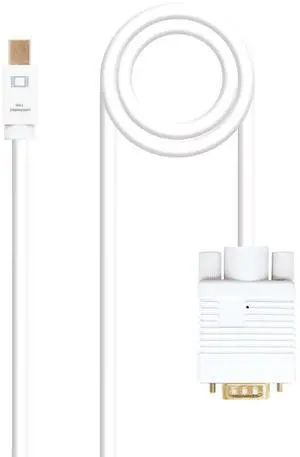 Blendend Mini DisplayPort to VGA Converter Cable - White - 3m - Ideal for Connecting Devices with Mini DP Output to VGA Displays - Durable and Practical for Presentation Blendend Mini DisplayPort to VGA Converter Cable - White - 3m - Ideal for Connecting Devices with Mini DP Output to VGA Displays - Durable and Practical for Presentation