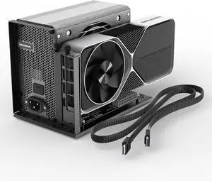 PCIe 4.0 x4 64Gbps eGPU Dock with 39.4in SFF-8611 OCuLink Cable, OCuLink SFF-8612 8311 to PCIe x16 External GPU Dock for Laptop & Mini PC, External gpu Enclosure Supports External Graphics Card PCIe 4.0 x4 64Gbps eGPU Dock with 39.4in SFF-8611 OCuLink Cable, OCuLink SFF-8612 8311 to PCIe x16 External GPU Dock for Laptop & Mini PC, External gpu Enclosure Supports External Graphics Card