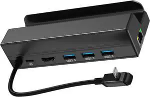 Type C USB 3 0 Gaming Handheld Docking Station Featuring Various Ports Metal Build for Connectivity Small Metal Expansion Dock for Gaming Handheld and Laptops Works Type C USB 3 0 Gaming Handheld Docking Station Featuring Various Ports Metal Build for Connectivity Small Metal Expansion Dock for Gaming Handheld and Laptops Works