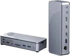 USB C Docking Station Hub Compatible with Tablet Laptop Supports 8K 4K HDMI DP 1000Mbps PD 100W USB3 0(15 8K Dock) USB C Docking Station Hub Compatible with Tablet Laptop Supports 8K 4K HDMI DP 1000Mbps PD 100W USB3 0(15 8K Dock)