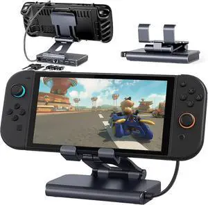 6-in-1 Docking Station for Nintendo Switch 2 & Steam Deck - 4K@60Hz HDMI, 100W PD Fast Charge, 3xUSB 3.0 Ports, 1Gb Ethernet - Aluminum Alloy Adjustable Stand for Switch 2/OLED/Steam Deck/Legion Go 6-in-1 Docking Station for Nintendo Switch 2 & Steam Deck - 4K@60Hz HDMI, 100W PD Fast Charge, 3xUSB 3.0 Ports, 1Gb Ethernet - Aluminum Alloy Adjustable Stand for Switch 2/OLED/Steam Deck/Legion Go