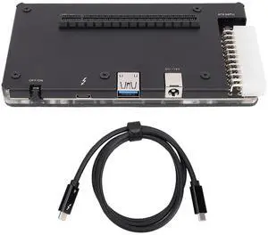 Heayzoki External GPU Dock, 4 EGPU Enclosure PCIE 16X Slot for Graphics Cards, with 1m Cable for Laptops Small PCs and Handheld Consoles Heayzoki External GPU Dock, 4 EGPU Enclosure PCIE 16X Slot for Graphics Cards, with 1m Cable for Laptops Small PCs and Handheld Consoles