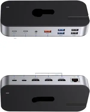 4K60Hz 3 HDMI USB .1 RJ45 SD/TF Audio PD 100W Adapter Compatible For Macbook Pro Air 15 In C Docking Station Laptops HUB(15in1 2HDMI DP VGA) 4K60Hz 3 HDMI USB .1 RJ45 SD/TF Audio PD 100W Adapter Compatible For Macbook Pro Air 15 In C Docking Station Laptops HUB(15in1 2HDMI DP VGA)