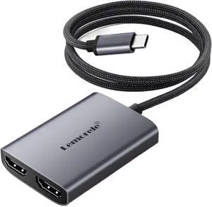 HD20 4K USB C Hub & Win MST Docking Station Triple Display USB-C/A to 2X HDMI Aluminum Body Braided Cable HD20 4K USB C Hub & Win MST Docking Station Triple Display USB-C/A to 2X HDMI Aluminum Body Braided Cable