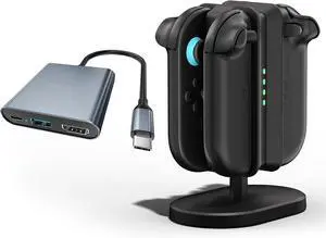 Switch 2 Expansion Dock (with Ethernet Port), Supporting 4K@120Hz/PD 100W/USB 3.0 Ports, paired with the Switch 2 Joy-Con Charging Dock (Oval), Compatible with Joy-Con 2 Console Accessories. Switch 2 Expansion Dock (with Ethernet Port), Supporting 4K@120Hz/PD 100W/USB 3.0 Ports, paired with the Switch 2 Joy-Con Charging Dock (Oval), Compatible with Joy-Con 2 Console Accessories.