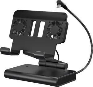 Docking Station for ROG Ally X for Steam Deck, for MSI Claw, for Legion Go with Dual Fans 4K 144Hz HDMI 2.1 100W PD USB 3.2 Gigabit Ethernet Adjustable Stand (Without Lights) Docking Station for ROG Ally X for Steam Deck, for MSI Claw, for Legion Go with Dual Fans 4K 144Hz HDMI 2.1 100W PD USB 3.2 Gigabit Ethernet Adjustable Stand (Without Lights)