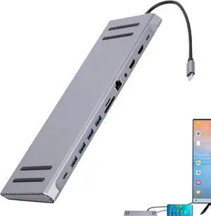 Docking Station for Laptop - USB C Dock Dock Station USB Hub - Computer High Speed Splitter, C Adapter Expansion Hub for Computer Laptop Phone Docking Station for Laptop - USB C Dock Dock Station USB Hub - Computer High Speed Splitter, C Adapter Expansion Hub for Computer Laptop Phone