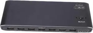 Type C KVM Switcher, 2 Laptops KVM Docking Station Share 1 Screen Docking Station 100W RJ45 Port Extended Display for Home Office & Gaming Type C KVM Switcher, 2 Laptops KVM Docking Station Share 1 Screen Docking Station 100W RJ45 Port Extended Display for Home Office & Gaming